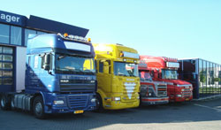 Wide choice of machinery at De Jager Bedrijfsauto’s parking lot