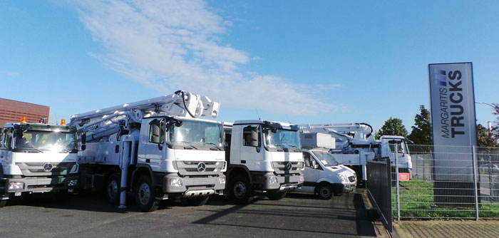 MARGARITIS Trucks' yard with machinery
